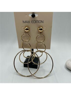 Max Edition Gold Dangle Earrings